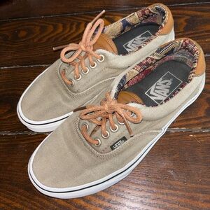 Vans Ladies’ Camo Green Canvas Sneakers